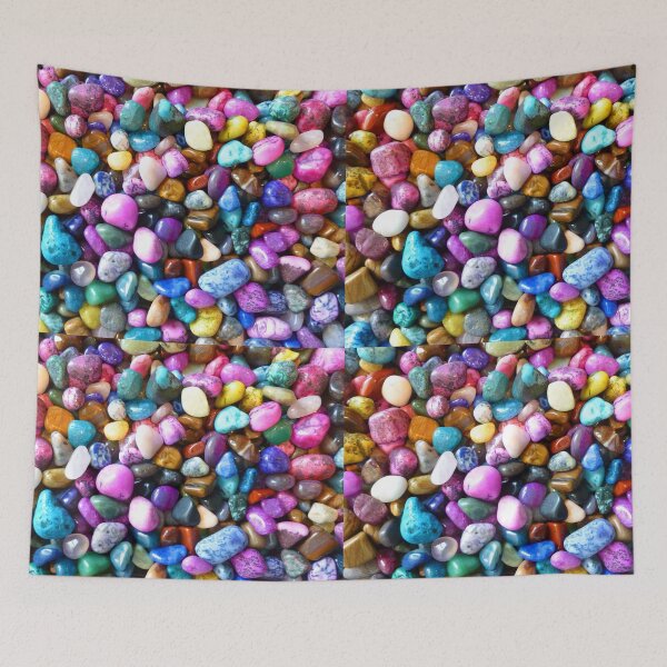 Item preview, Colorful Naturally Polished Rocks Design designed and sold by CoupleCrafters.