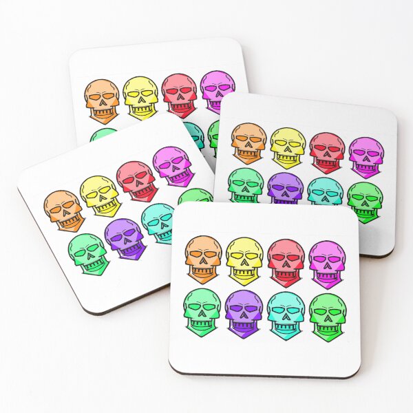 Item preview, Awesome Design Featuring Skulls In Rainbow Colors designed and sold by CreativeCranium.