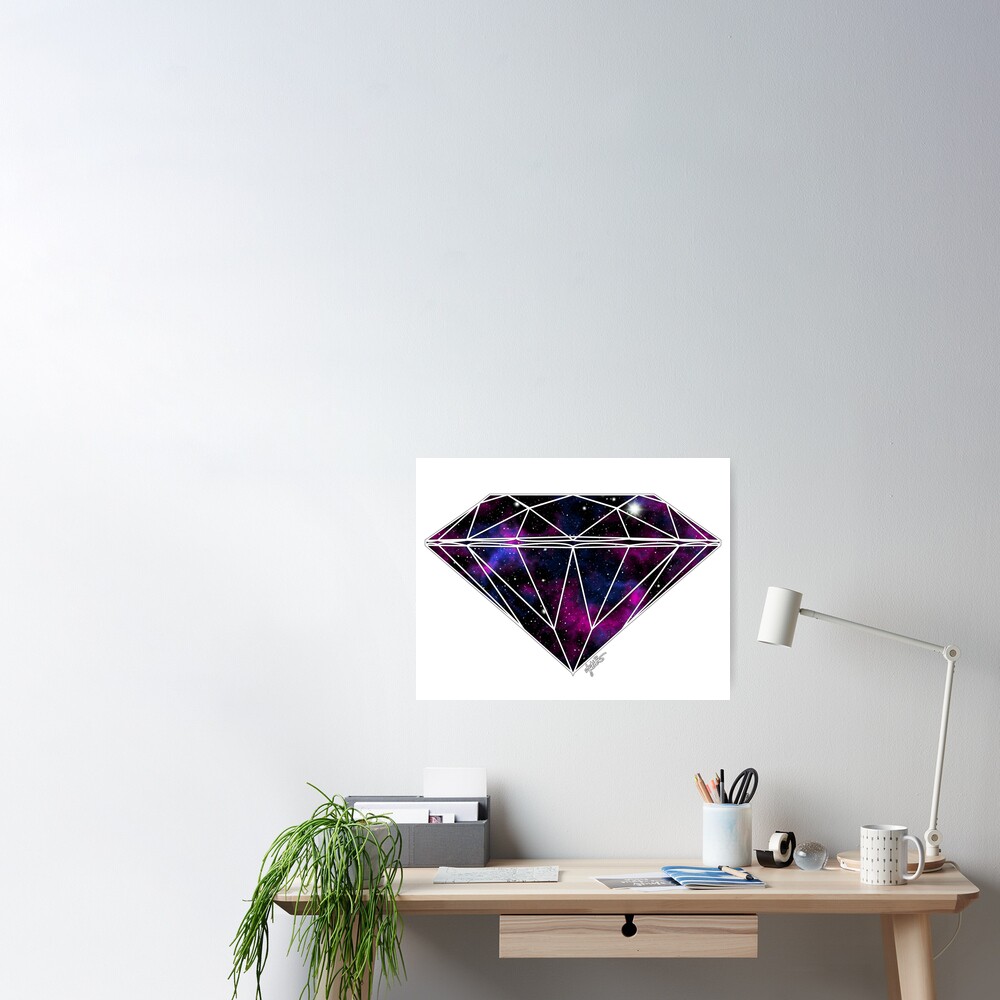 Galaxy Diamond Art Board Print for Sale by Julie Erin Designs