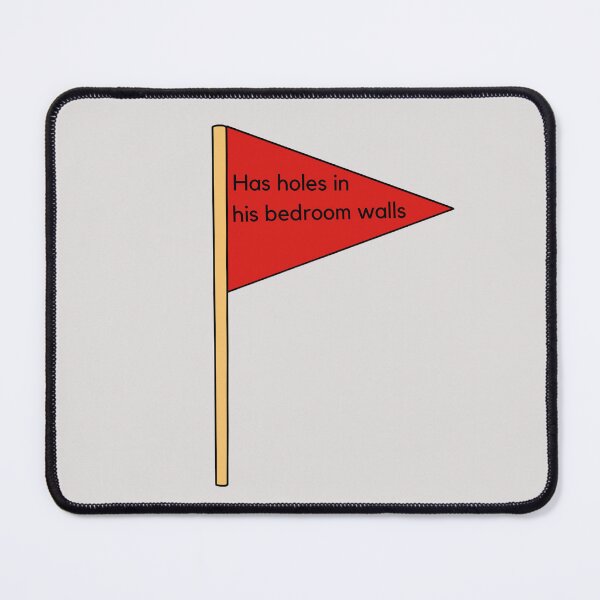 Item preview, Red Flags in Boys “Holes in Bedroom Wall” designed and sold by Scrapbookpower.