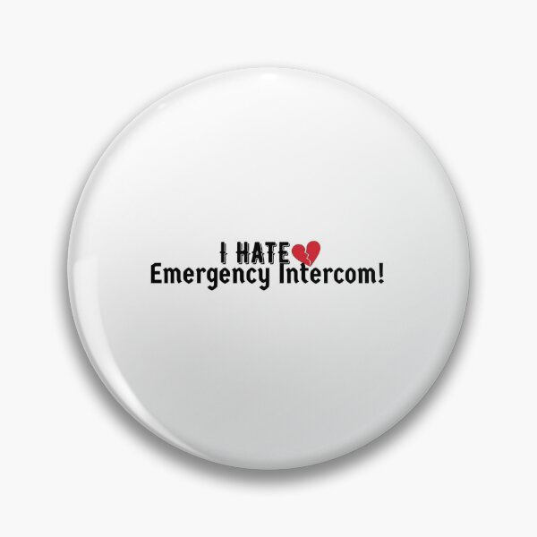Item preview, I Hate Emergency Intercom Red Broken Heart Sticker  designed and sold by BrysonRosea.