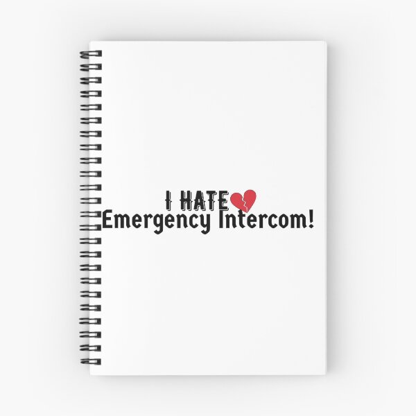 Item preview, I Hate Emergency Intercom Red Broken Heart Sticker  designed and sold by BrysonRosea.