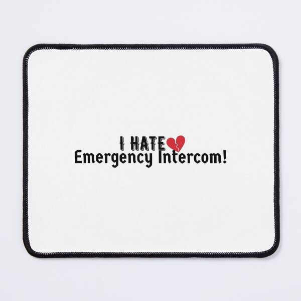 Item preview, I Hate Emergency Intercom Red Broken Heart Sticker  designed and sold by BrysonRosea.