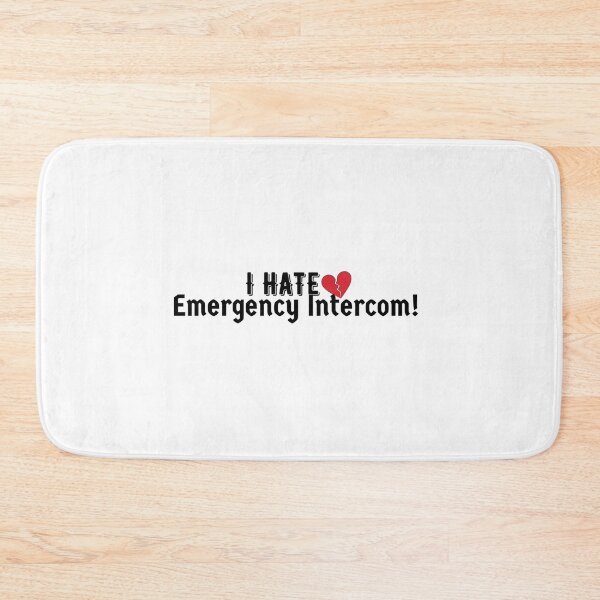 Item preview, I Hate Emergency Intercom Red Broken Heart Sticker  designed and sold by BrysonRosea.