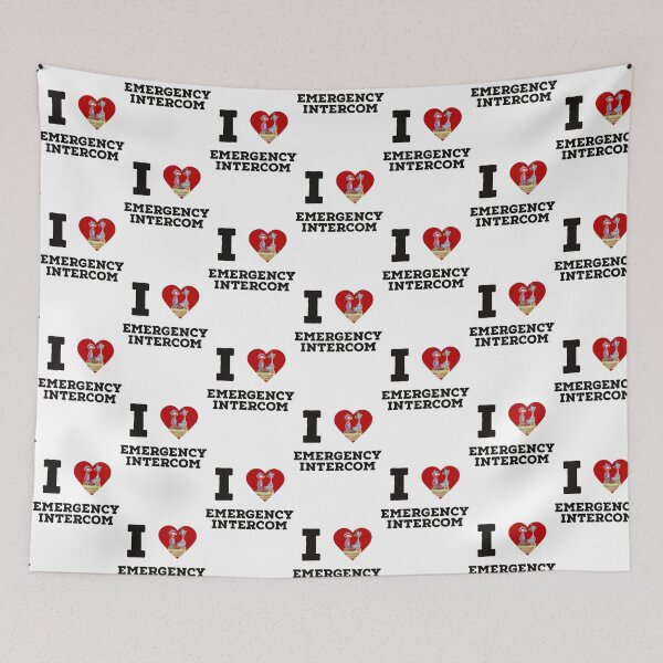 Item preview, i heart emergency intercom Sticker  designed and sold by BrysonRosea.