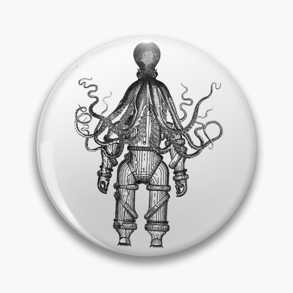 Item preview, Octopus Attacks Diver designed and sold by sandpiperstudio.