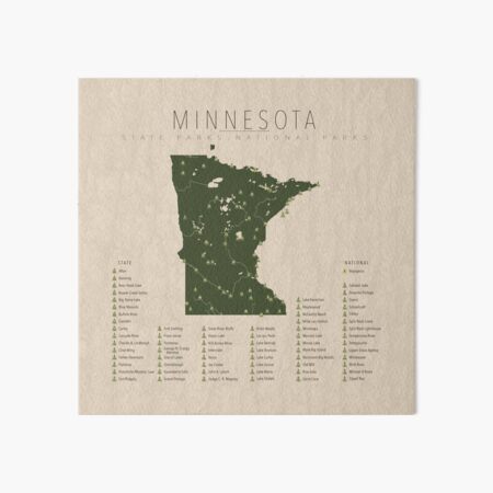 Minnesota Parks Art Board Print