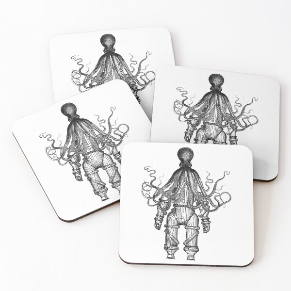 Item preview, Octopus Attacks Diver designed and sold by sandpiperstudio.