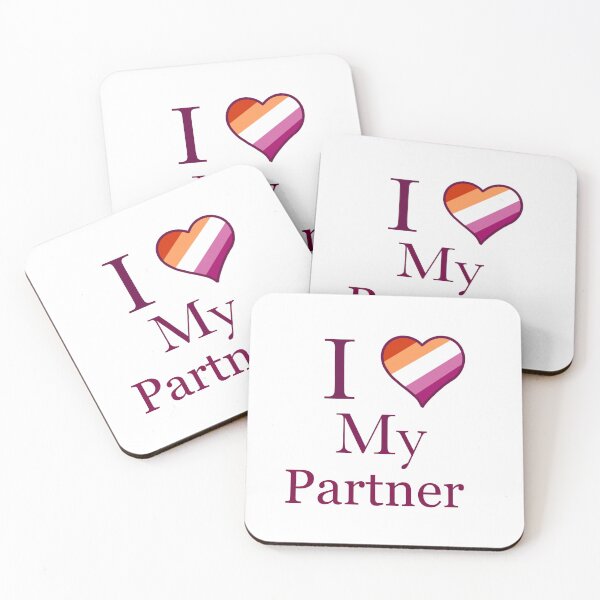 Item preview, Lesbian Pride Heart I Love My Partner designed and sold by PolyKinkyQueer.