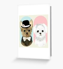 wedding dog Greeting Card