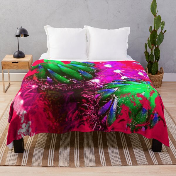 Item preview, Abstract cactus buds in neon colors by Iritof designed and sold by iritof.