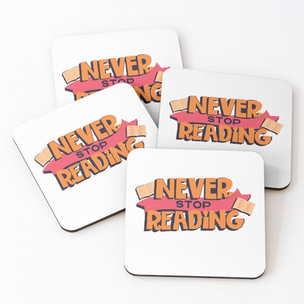 Item preview, Reading Saying " Never Stop Reading" stickers designed and sold by Clothesaccess.