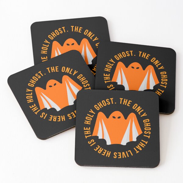 Item preview, The only ghost that lives here is the holy ghost, Happy Halloween, cool inscription designed and sold by artdragongift 15.