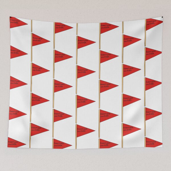 Item preview, Red Flags in Boys “Doesn’t post you” designed and sold by Scrapbookpower.