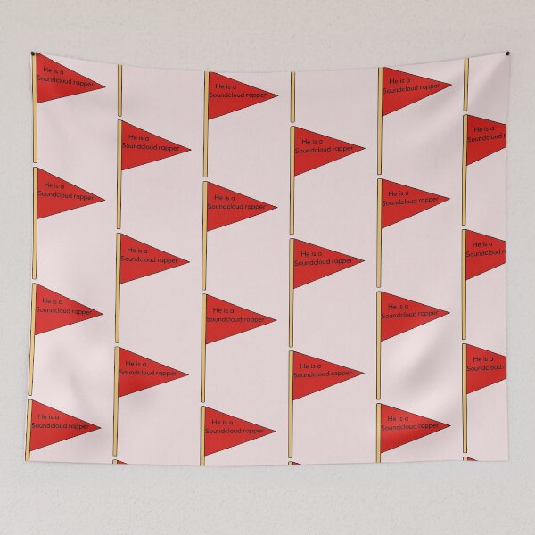 Item preview, Red Flags in Boys “SoundCloud rapper” designed and sold by Scrapbookpower.
