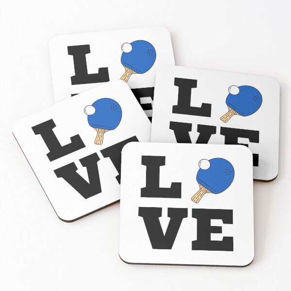 Item preview, I Love Ping Pong Blue - Pingpong Table Tennis Player Athlete Sports Lover designed and sold by Millusti.