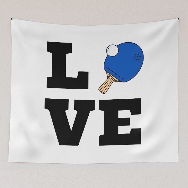 Item preview, I Love Ping Pong Blue - Pingpong Table Tennis Player Athlete Sports Lover designed and sold by Millusti.