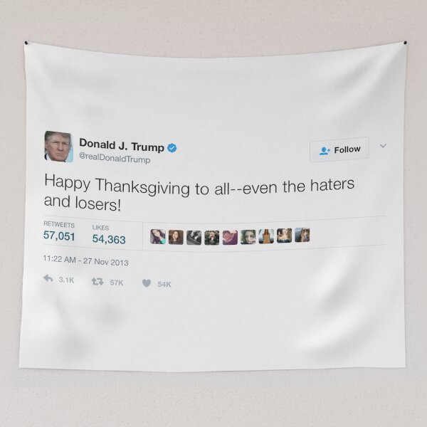 Item preview, Donald Trump - Happy Thanksgiving to the Haters and Losers! designed and sold by Tee Tweets.