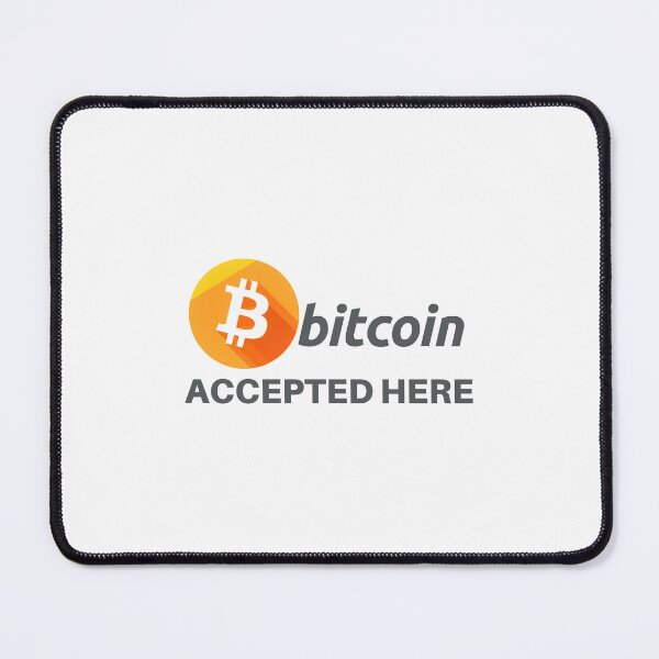 Item preview, Bitcoin Accepted Here designed and sold by CryptoBeings.