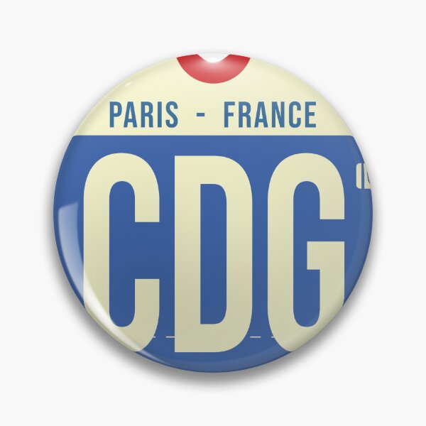 Artikelvorschau, Paris CDG - Gepäckanhänger-Flughafen-Paris-Wurfs-Kissen entworfen und verkauft von Cockpitstore.