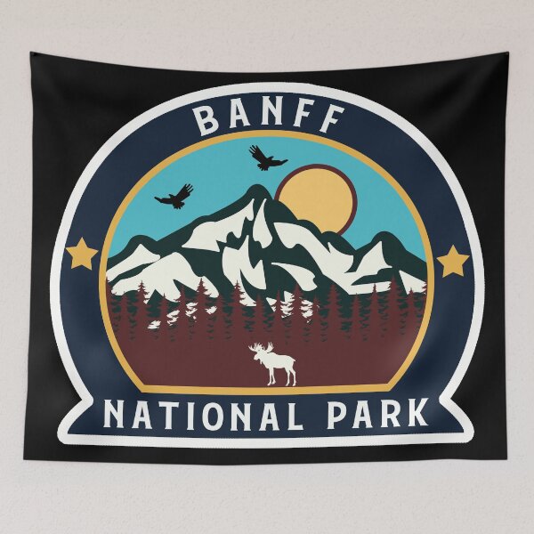 Artikelvorschau, Banff Nationalpark-Vintage entworfen und verkauft von Road-tees.