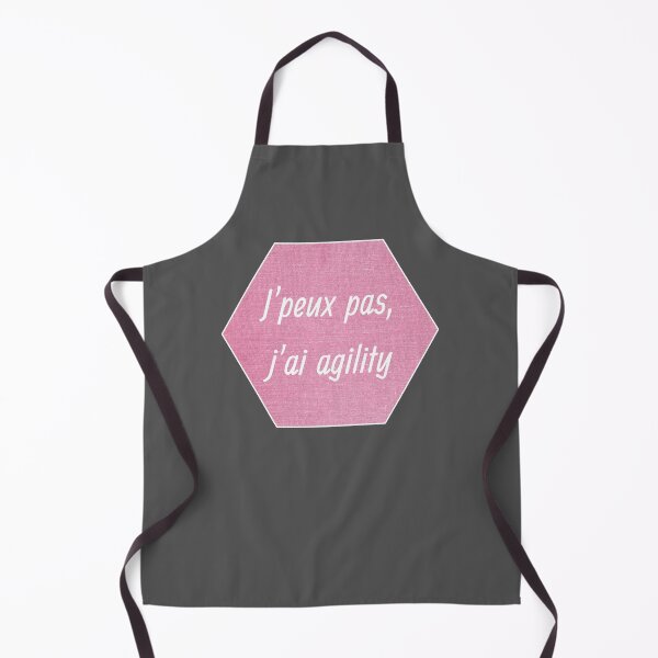 Item preview, I can't, I have agility in a pink hexagon for agility and dog enthusiasts designed and sold by PausePapote.