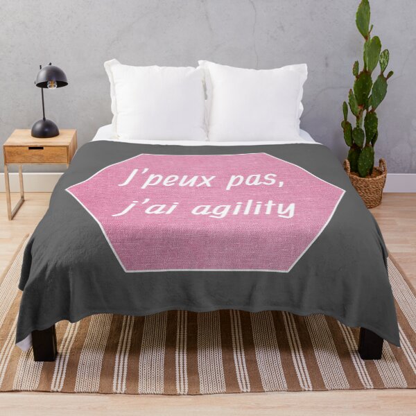 Item preview, I can't, I have agility in a pink hexagon for agility and dog enthusiasts designed and sold by PausePapote.