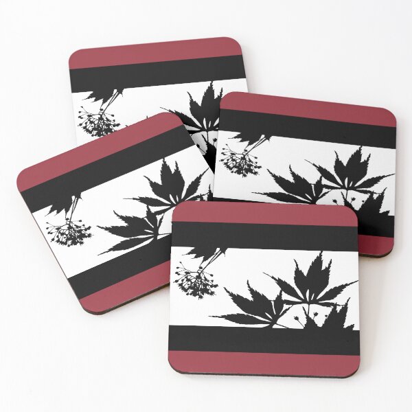 Item preview, Japanese Maple Tree Leaf Stripes, Red Color designed and sold by Kelly Weaver.