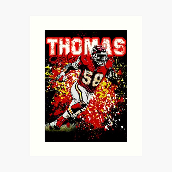 New DERRICK THOMAS Kansas City Chiefs ART Print Thomas in 58 