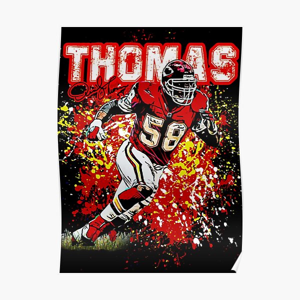 New DERRICK THOMAS Kansas City Chiefs ART Print Thomas in 58 