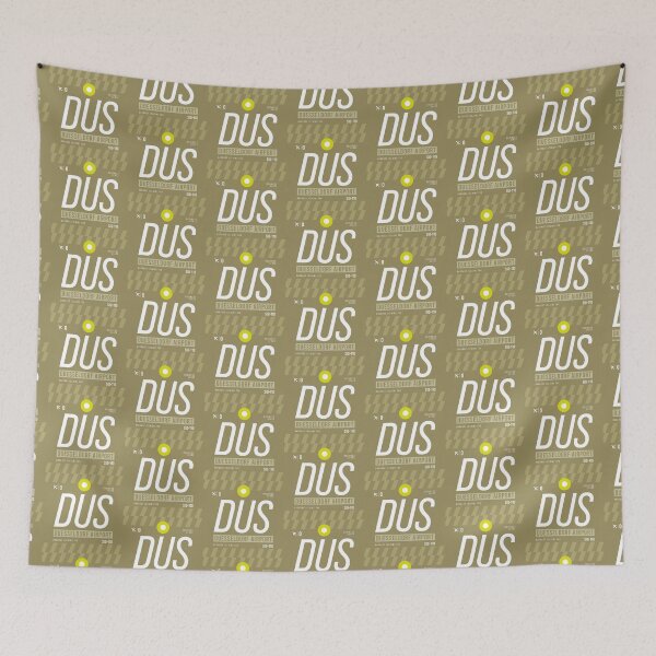 Item preview, Dusseldorf DUS - Luggage Tag Airport Dusseldorf Throw Pillow designed and sold by Cockpitstore.