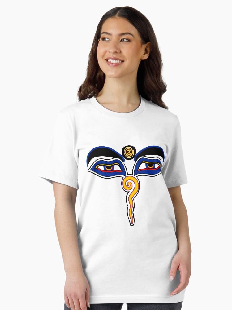 Thumbnail 2 of 7, Essential T-Shirt, Buddha Eyes Symbol designed and sold by mindofpeace.