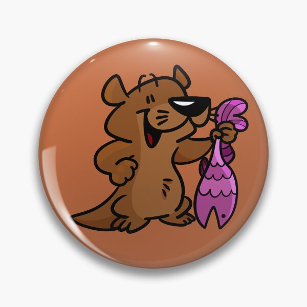 Item preview, River Otters With Fish! designed and sold by MurphyOtter.