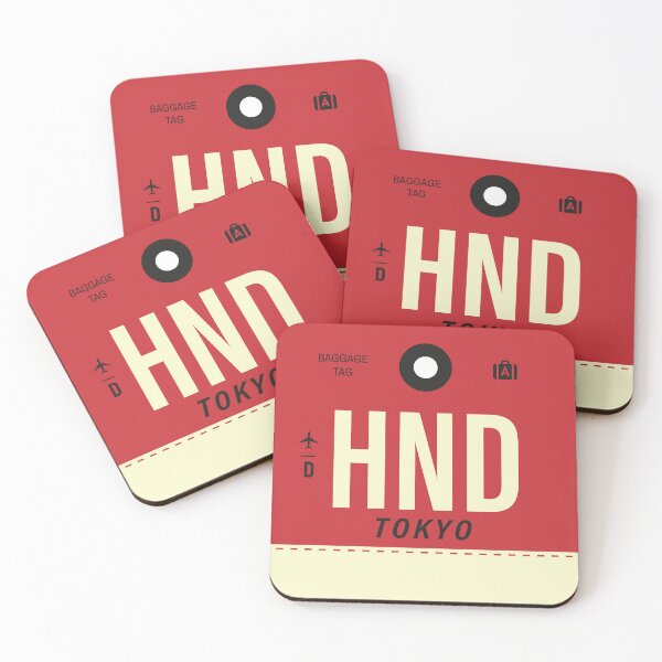 Item preview, Tokyo HND - Etiqueta de equipaje del aeropuerto de Tokio Cojín designed and sold by Cockpitstore.