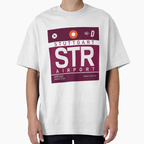 Item preview, Stuttgart STR - Luggage Tag Airport Stuttgart Throw Pillow designed and sold by Cockpitstore.