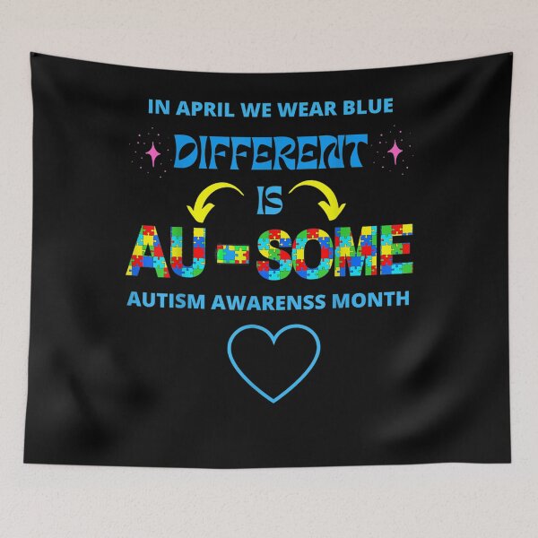 Item preview, Autism Awareness Different Is Au-Some Awesome Puzzle Ribbon designed and sold by leshiarivers.