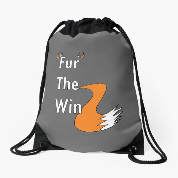 Fur The Win - Furry Fandom Drawstring Bag