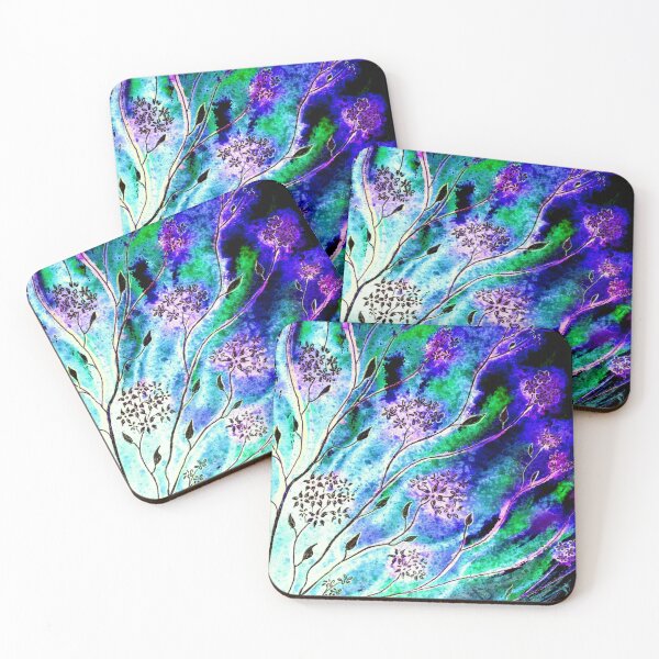 Item preview, Flower Fields in Moonlight Blue designed and sold by Linda Callaghan.