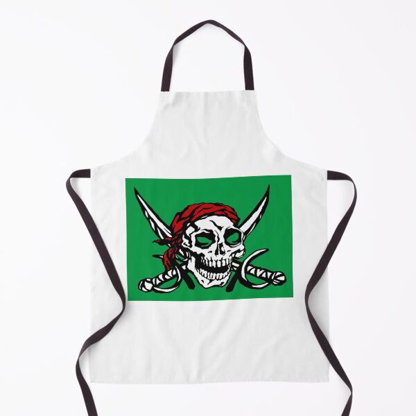 Item preview, Pirate Skull Crossed Swords Green Background designed and sold by CreativeCranium.