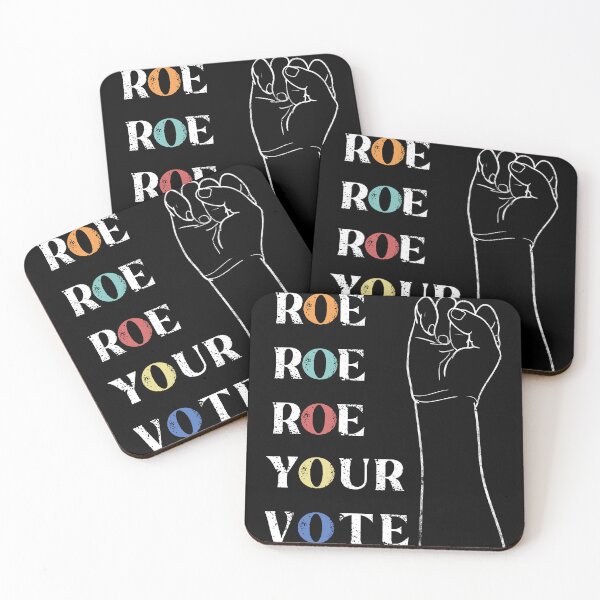 Aperçu de l'œuvre Roe Your Vote Pro Choice Women's Rights levant le poing pour montrer la volonté Vintage Retro créée et vendue par hadkhanong.