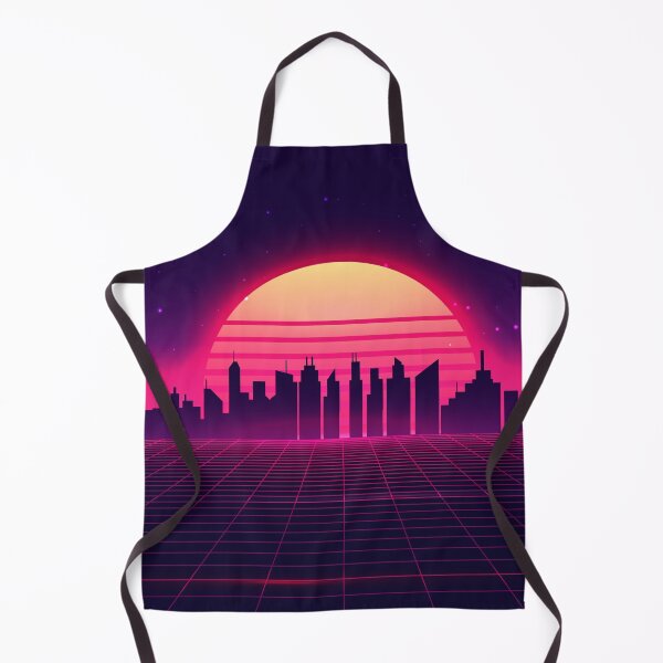 Item preview, Retro Vaporwave City Skyline designed and sold by anziehend.