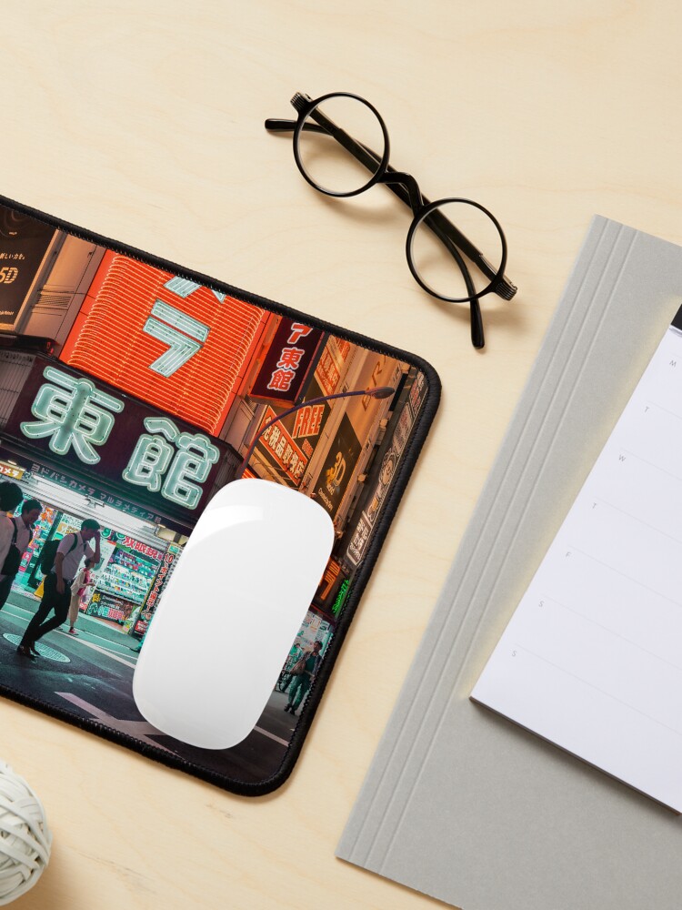 Disover Glowing Neon Signs Of Tokyo Mouse Pad