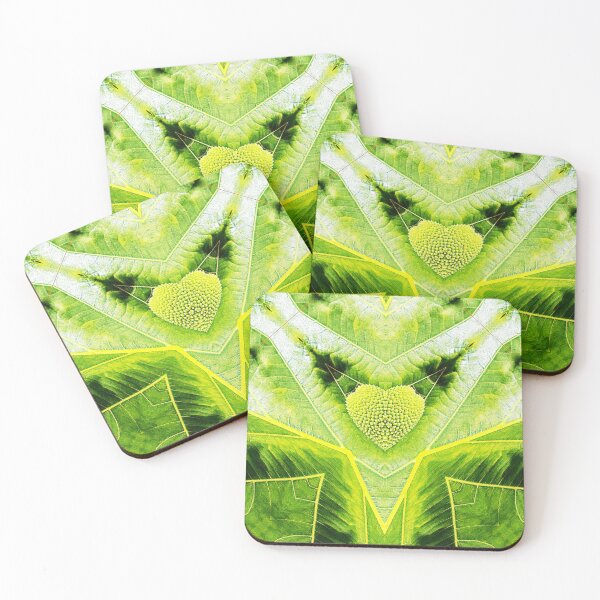 Item preview, NICE  ABSTRACT PAINTED GEOMETRIC ART BREADFRUIT PATTERN WITH LEAVES. designed and sold by Ralek.