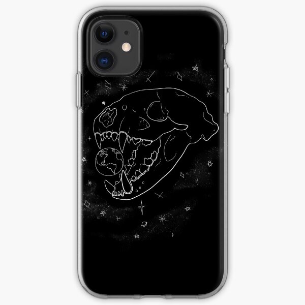 Canine Skull & Earth iPhone Soft Case