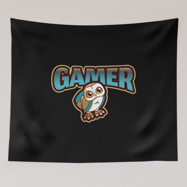 Item preview, Gamer with Fantasy Owl Cartoon designed and sold by PRIVARSHU.