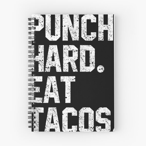 Item preview, Funny Workout Quote Punch Hard Eat acos Foodie Lovers ank op  designed and sold by magetlebla.
