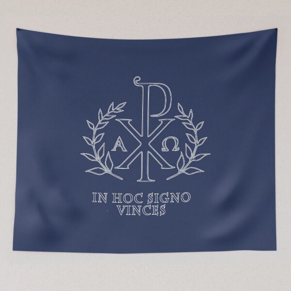 Item preview,  In Hoc Signo Vinces, Christogram (white) designed and sold by neteor.