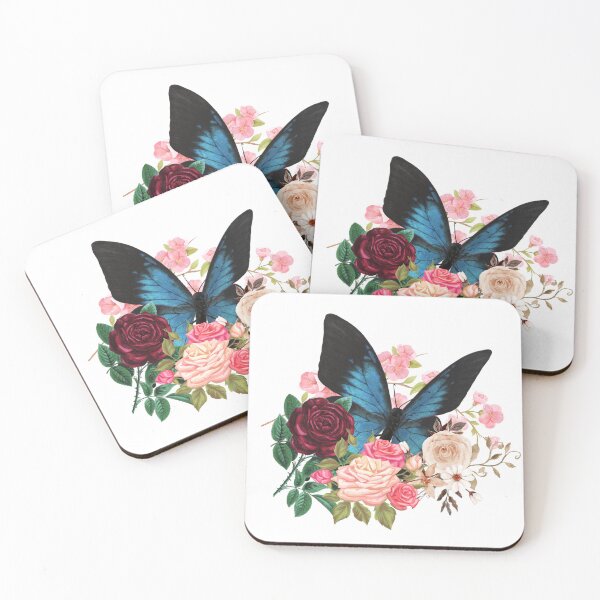Item preview, Butterfly Flying Through Blooming Flowers designed and sold by ArtOfStars.