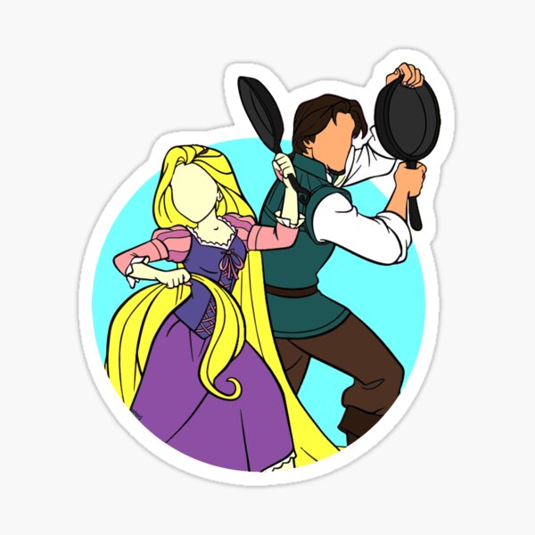 Tangled With Their Frying Pans Sticker For Sale By Leanne7278 Redbubble