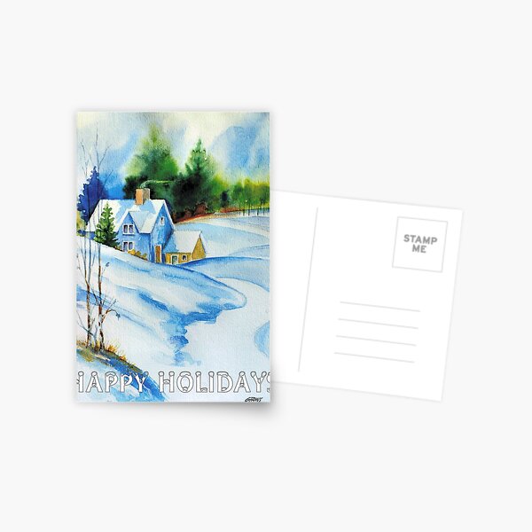 HAPPY HOLIDAYS Postcard